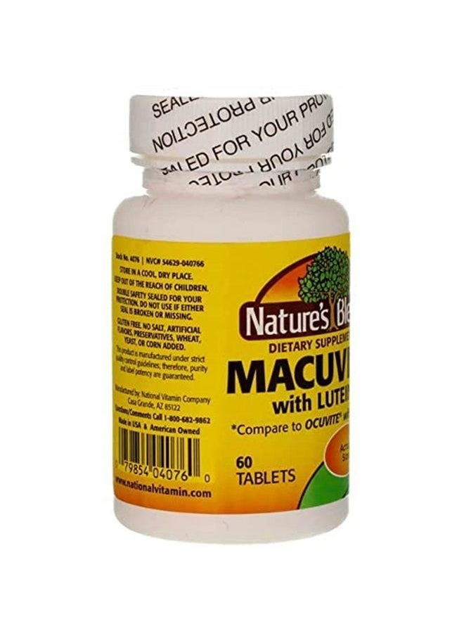 Nature's Blend - Macuvite with Lutein 60 Tabs - Image 1