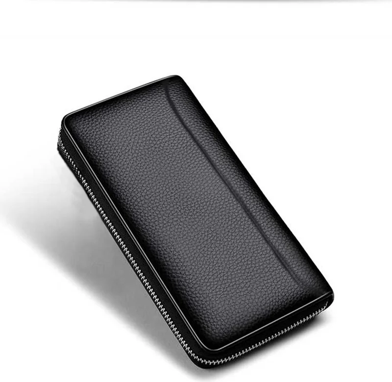 Septwolves Premium Black Orange Men's Card Holder Wallet