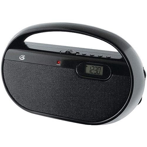 GPX R602B Portable AM/FM Radio with Digital Clock and Line Input - Image 1