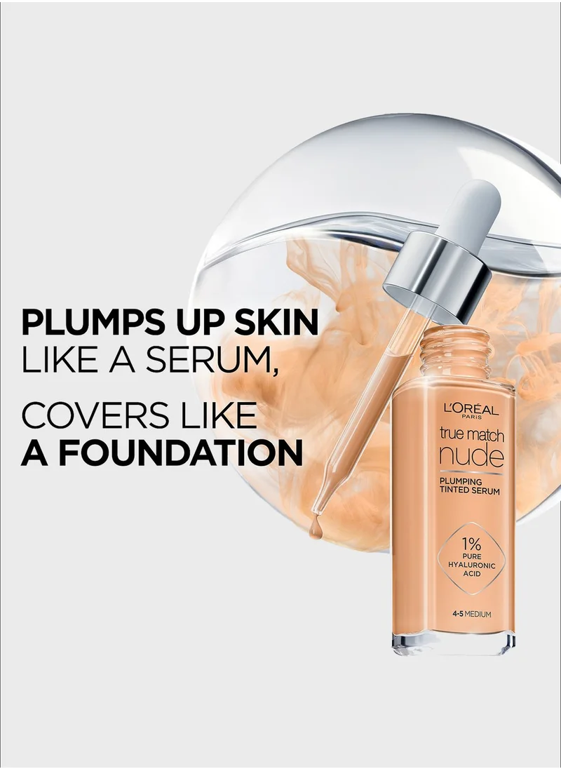 L'OREAL PARIS True Match Nude, Plumping Tinted Serum, Shade 2-3 Light