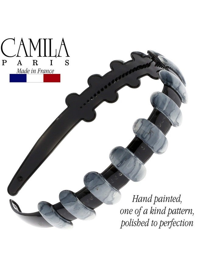 CAMILA Paris Mp854 French Headband For Women Strong Hold Grip Women'S Hair Band Very Flexible No Slip And Durable Styling Girls Hair Accessories Made In France With Cellulose - Image 5