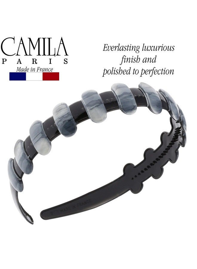 CAMILA Paris Mp854 French Headband For Women Strong Hold Grip Women'S Hair Band Very Flexible No Slip And Durable Styling Girls Hair Accessories Made In France With Cellulose - Image 3