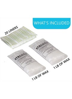 HoMedics HoMedics ParaSpa Paraffin Wax Refill | Two 1-Pound Packages - 100% Pure Paraffin Wax | 16 Oz (Pack of 2)| Unscented, No Dyes | Moisturize & Soften Sensitive Skin  - Image 2