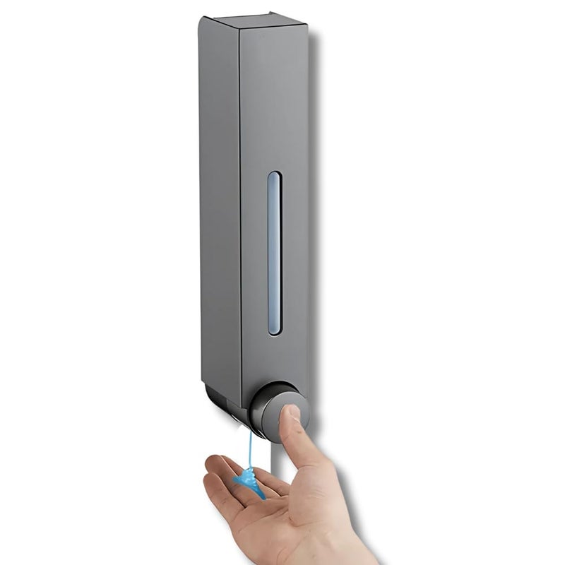 ZAP ZXR 242 Hand Soap Dispenser, Wall Mounted, 400ml Capacity, ABS Body, Easy Refill, Ideal for Kitchen & Bathroom, Durable & Stylish Liquid Soap Holder - Image 1