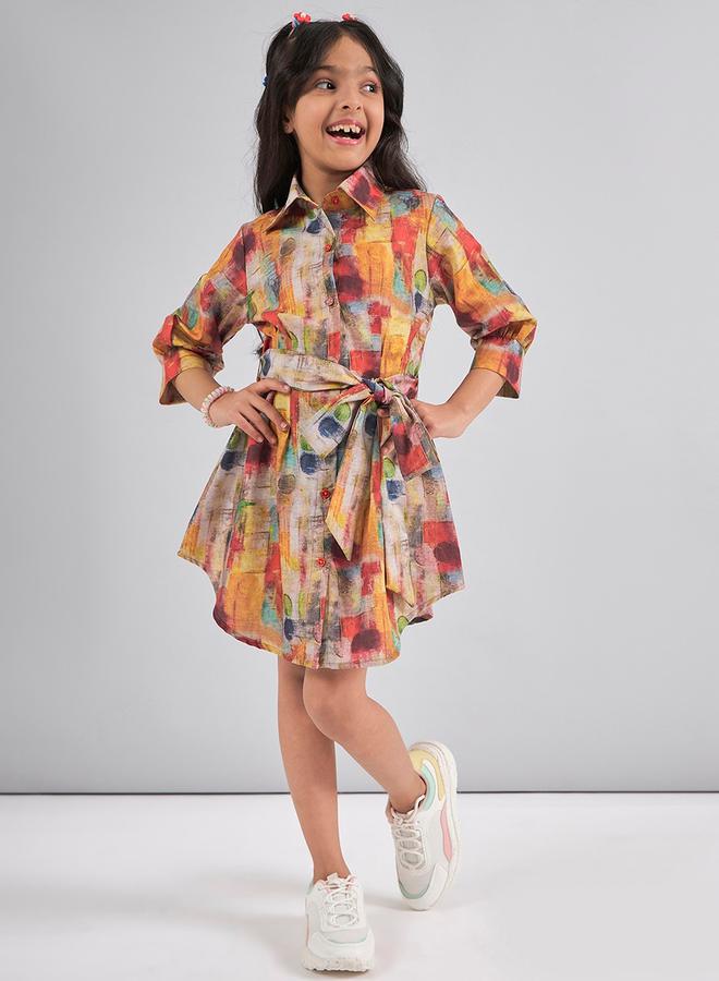 Stylo Bug Abstract Print Dress  - Image 1