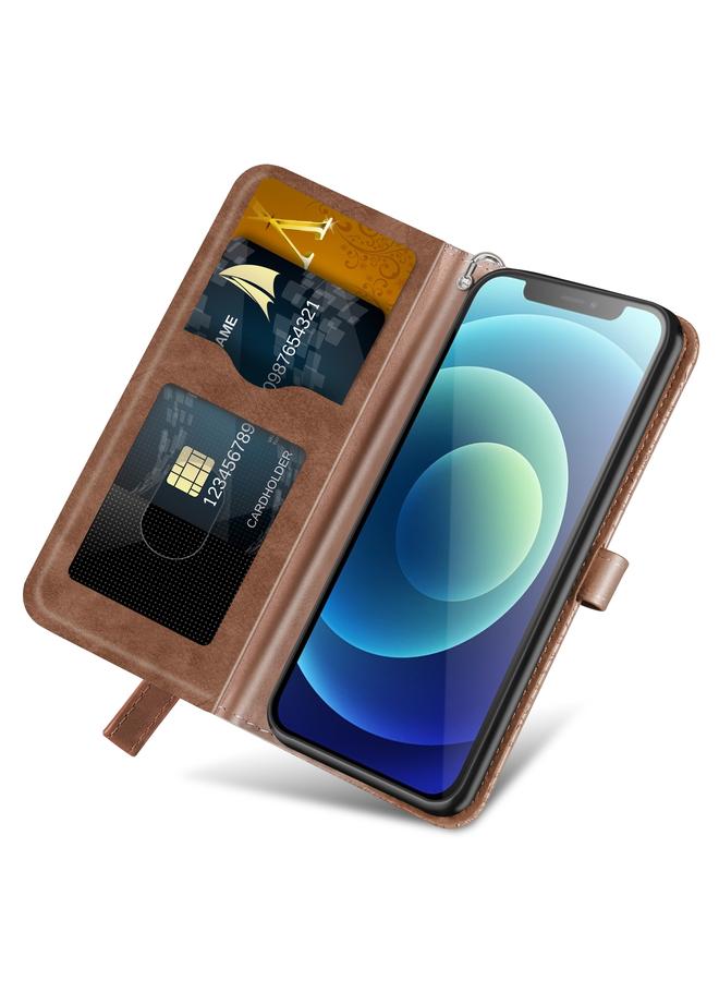 Zaboon Case For iPhone 13 Pro Life of Tree Embossing Pattern Horizontal Flip Leather Case with Holder & Card Slot & Wallet & Photo Frame & Lanyard - Image 4