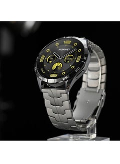 Generic Universal 22mm Titanium Band for HUAWEI Watch 4 3 Pro/GT 4 3 Pro, Luxury Titanium Metal Replacement Watch Strap for Men and Women, Titanium Color  - Image 4
