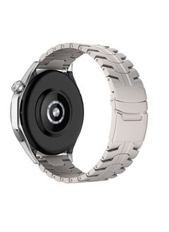 Generic Universal 22mm Titanium Band for HUAWEI Watch 4 3 Pro/GT 4 3 Pro, Luxury Titanium Metal Replacement Watch Strap for Men and Women, Titanium Color  - Image 2