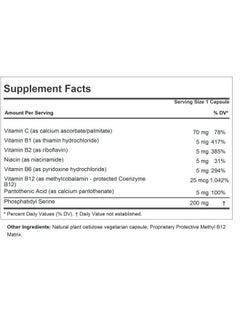 Andrew Lessman PS 200 Phosphatidyl Serine 240 Capsules - Supports Mental Clarity, Positive Mood, Memory, Cognitive Function. Essential for Neurotransmitter Production and Release. No Additives  - Image 2