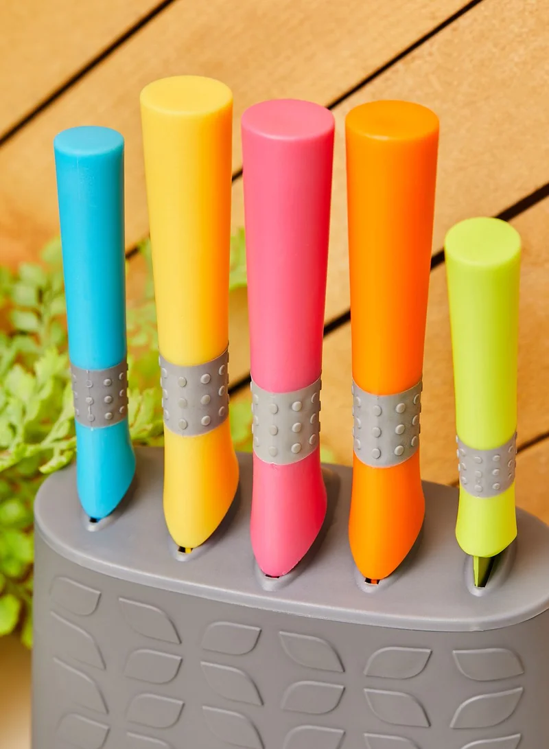 Premier Multicoloured 5 Piece Knife Block Set