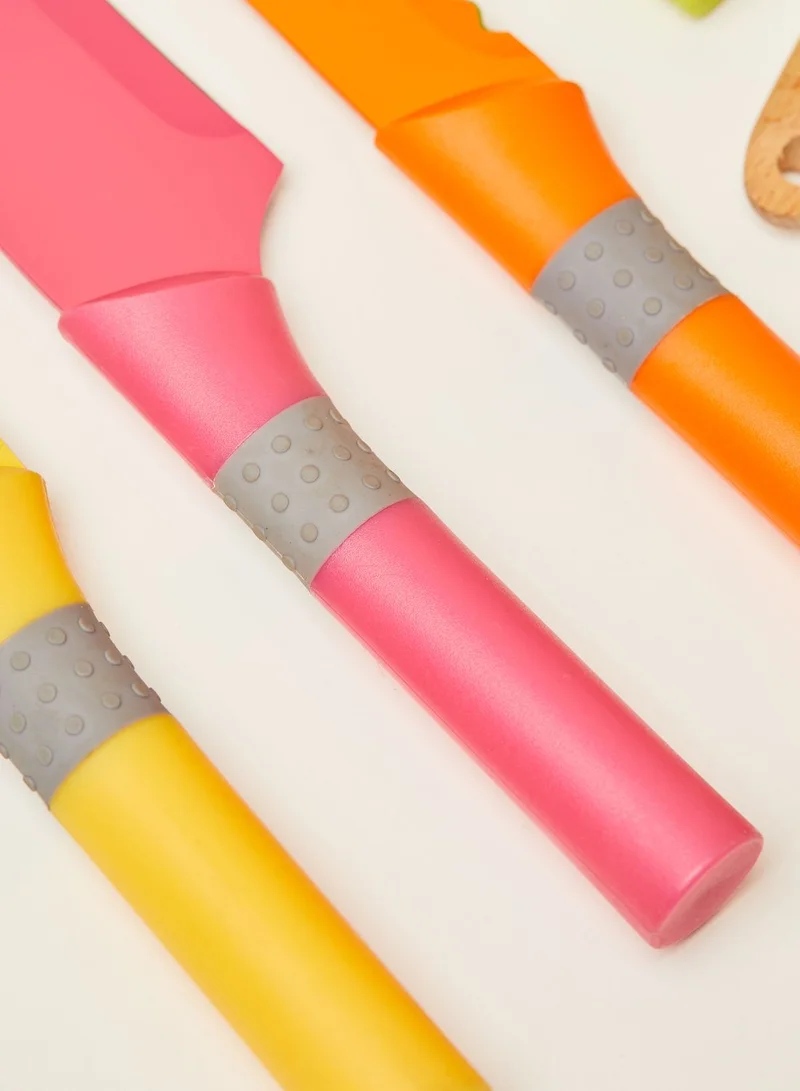 Premier Multicoloured 5 Piece Knife Block Set