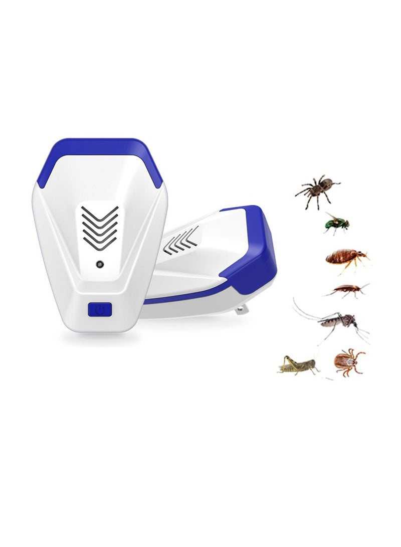 2 Pack Ultrasonic Pest Repeller Indoor Control for Home Kitchen Office Warehouse Hotel - Image 1