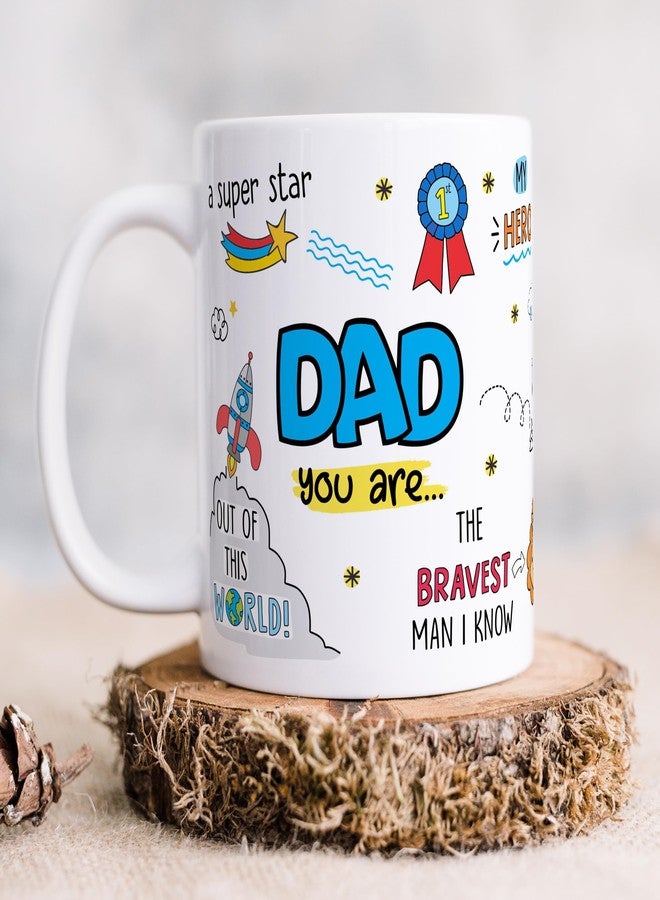 Visibee Dad You are... Mug - Father's Day Gift, Birthday Gift for Dad on Birthdays, Anniversaries, and Father's Day - 325ml Ceramic White Mug - Image 1