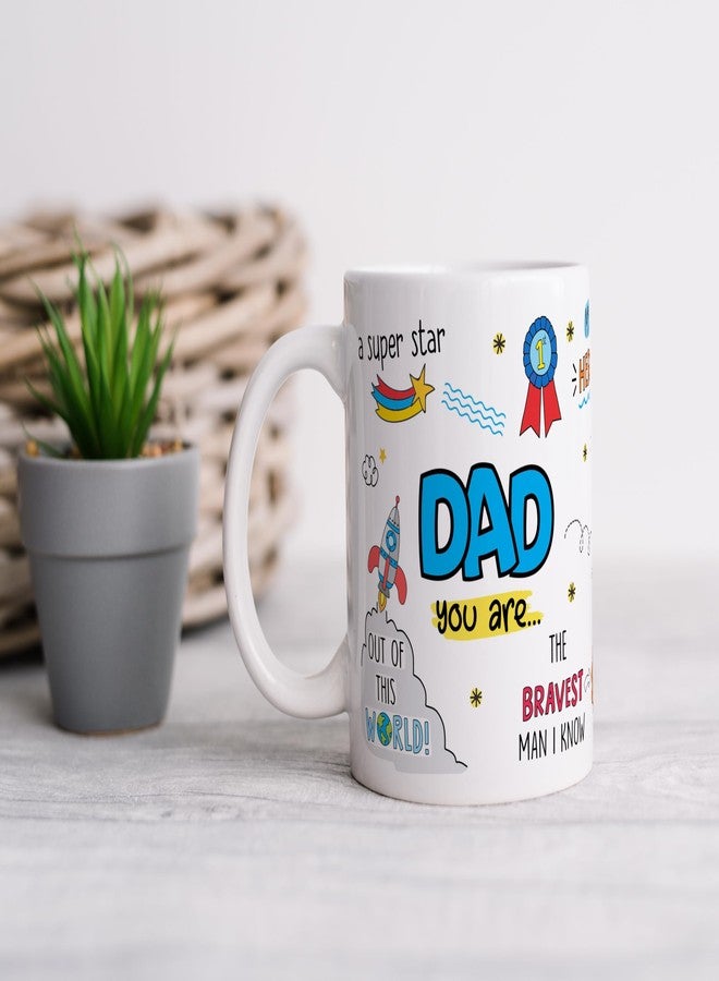 Visibee Dad You are... Mug - Father's Day Gift, Birthday Gift for Dad on Birthdays, Anniversaries, and Father's Day - 325ml Ceramic White Mug - Image 4