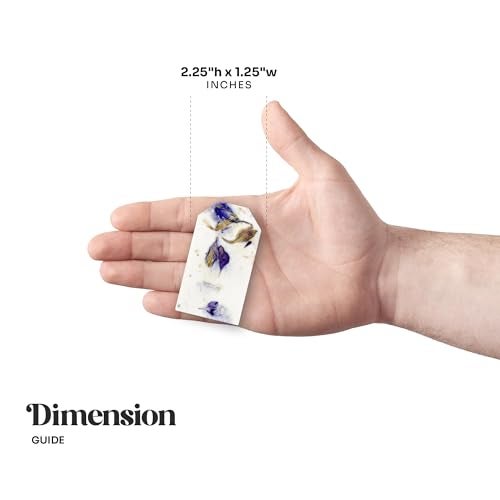 Seed Bloom 50Pcs Plantable Purple Seed Paper Tags with Wildflower Seeds, Writable & Plantable Present for Moms, Plant Lover, Teachers, Ideal for Weddings, Baby Shower Favors, Memorial, & Celebrations - Image 3