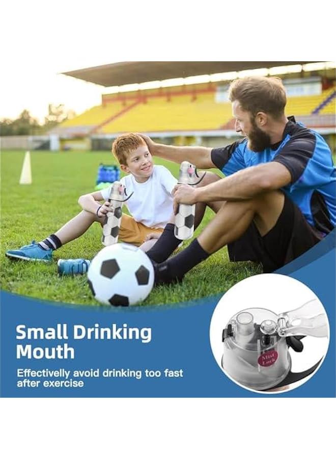TRASSLE Spray Water Bottle Kids,590ML Cool Mist Water Bottle with Three-Layer Heat Insulation,Leakproof Drinking Bottle for Cycling and School ，No BPA (Soccer) - Image 2