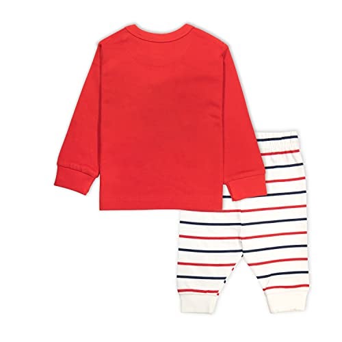 ARIEL Cotton Printed Clothing Sets For Boys & Girls - Unisex Clothing Sets Full Sleeve T-Shirt & Pant -Size(0-3 Months) -Style(Red-Mama) - Image 2