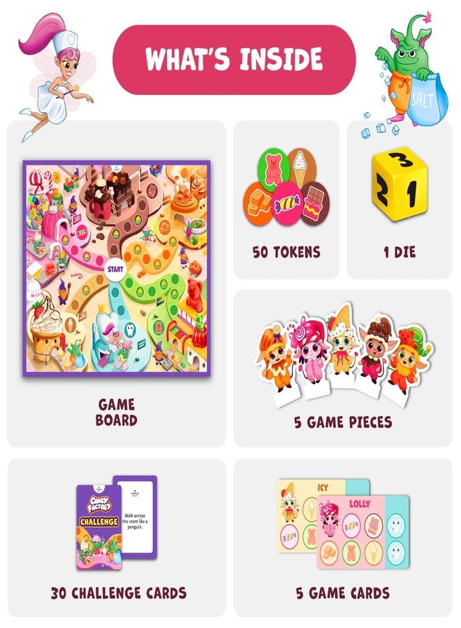 Clever Fox Play Candy Factory Family Board Game for Kids Ages 4-8 – Game Night & Classroom Learning Game – Sweet Adventure in The Magic Land of Candy – Beginner-Friendly, No Reading Required - Image 4