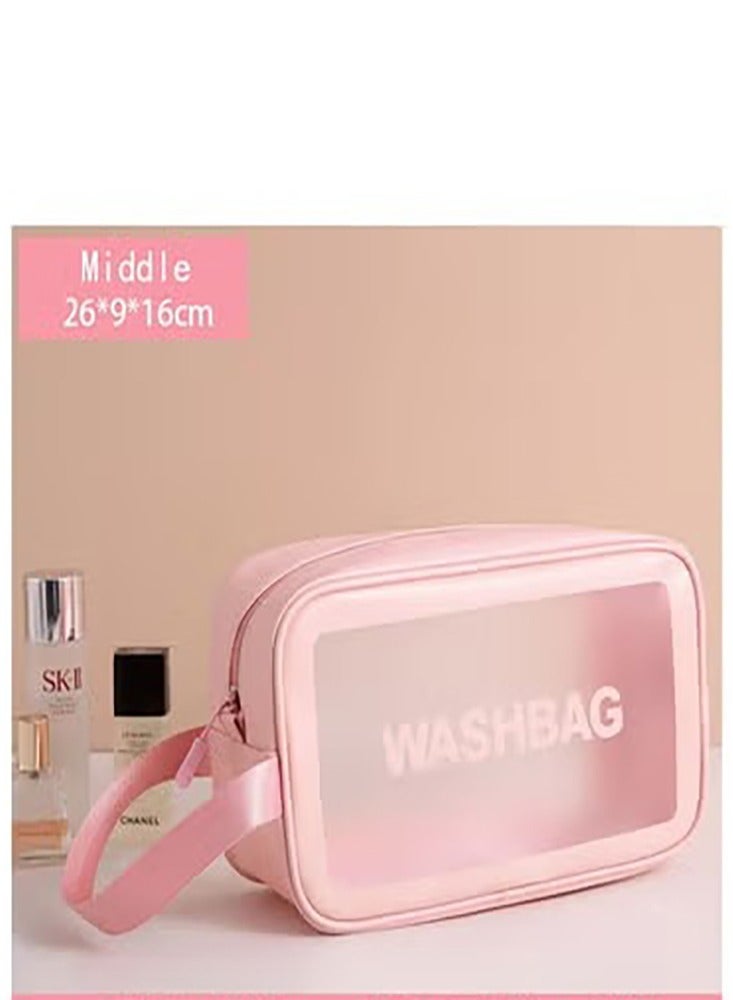 4 قطع من حقيبة السفر الشفافة ، حقيبة مستحضرات التجميل ، تصميم متعدد الوظائف ، مثالي للسفر والاستخدام اليومي ، جودة ممتازة ، لتلبية جميع احتياجات التشطيب الخاصة بك - Image 4