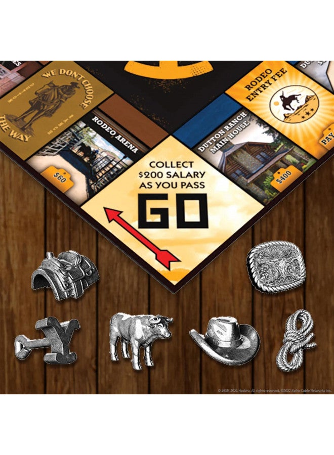 yellow stone Monopoly: Yellowstone | Buy, Sell, Trade Spaces Featuring Locations from The Paramount Network Show | Collectible Classic Monopoly Game | Officially-Licensed, Yellowstone Game & Merchandise, 6 players  - Image 3