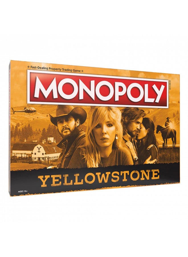 yellow stone Monopoly: Yellowstone | Buy, Sell, Trade Spaces Featuring Locations from The Paramount Network Show | Collectible Classic Monopoly Game | Officially-Licensed, Yellowstone Game & Merchandise, 6 players  - Image 2