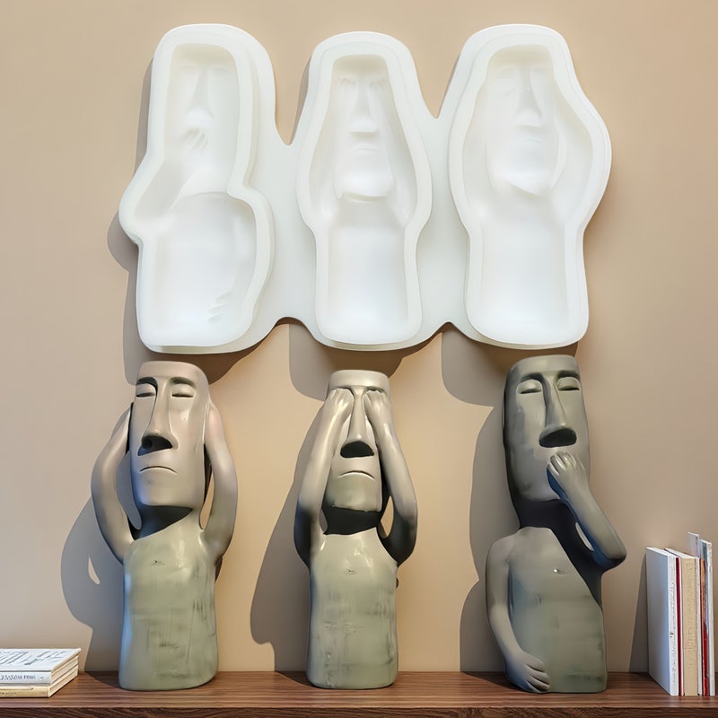 Single Stone Statue Shaped Cake Baking Mold Creative Kitchen Baking Supplies - Image 2