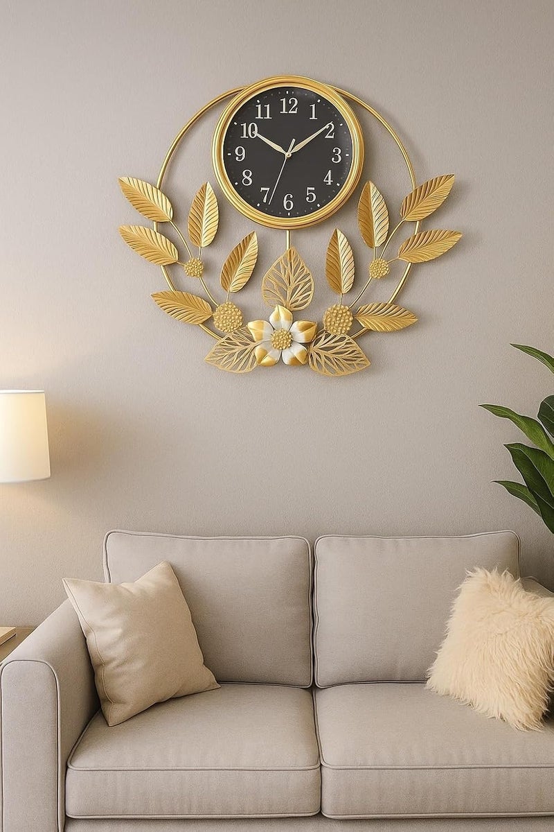 Earwig Metal Double Sided Wall Decorative Indoor Outdoor Double Sided Clock Easy to Read, Hanging Station Clock for Patio, Garden, Office Outside Corner (EW-12) - Image 3