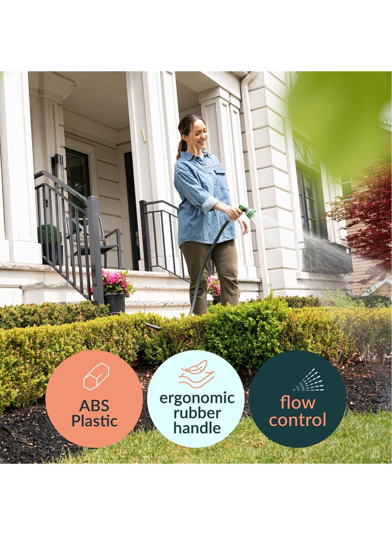 SYOSI Garden Hose Nozzle Sprayer with Thumb Control Valve, 10 Modes Garden Sprayer Universal Fit Garden Hose Nozzle Watering Nozzle All-Purpose for Outdoor - Hose Head Attachment Gun Handle Nozzles - Image 4