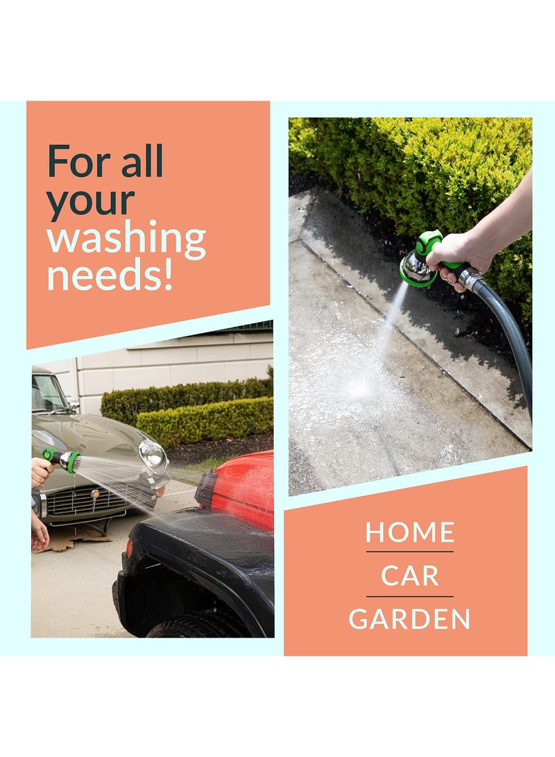 SYOSI Garden Hose Nozzle Sprayer with Thumb Control Valve, 10 Modes Garden Sprayer Universal Fit Garden Hose Nozzle Watering Nozzle All-Purpose for Outdoor - Hose Head Attachment Gun Handle Nozzles - Image 5