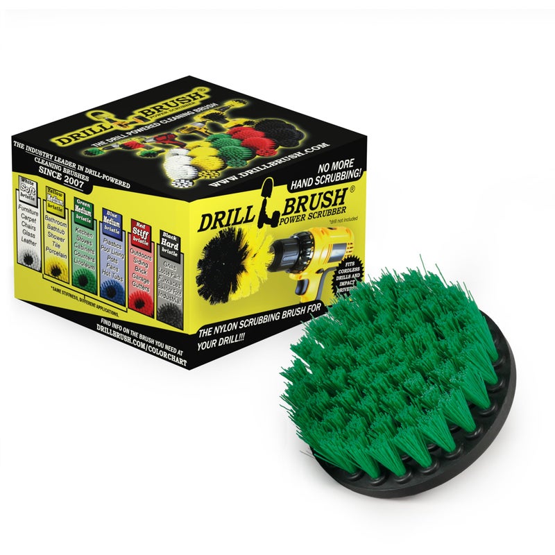 Drillbrush Kitchen Scrubbing Accessories - Stove Cleaning Brush - Cooktop Easy Cleaning Brushes - Griddle Scrubbing Tool - Oven Door Cleaning Brush - Skillet Brush - Kitchen Cleaning Supplies - Countertop Brush - Image 1