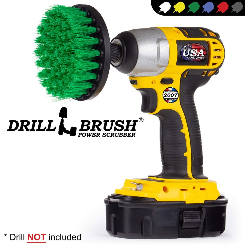 Drillbrush Kitchen Scrubbing Accessories - Stove Cleaning Brush - Cooktop Easy Cleaning Brushes - Griddle Scrubbing Tool - Oven Door Cleaning Brush - Skillet Brush - Kitchen Cleaning Supplies - Countertop Brush - Image 4
