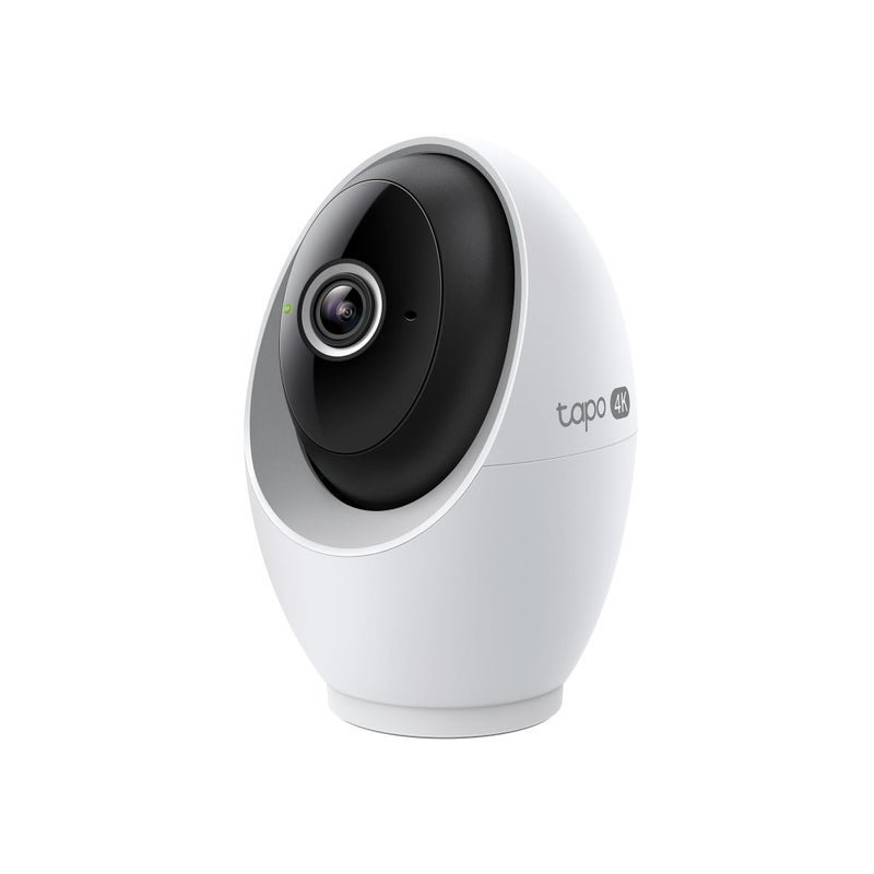 Tapo 4K Indoor Pan/Tilt Wired Security Camera - Works as a Baby Monitor, Person/Pet Detection, Facial Recognition, 360Â° AI Motion Tracking, Subscription-Free Local Storage or Optional Cloud, C260 - Image 1
