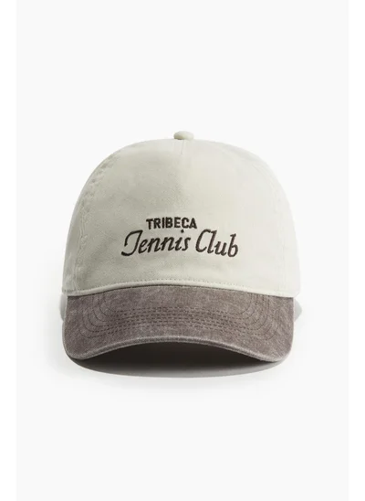 H&M Embroidered-motif twill cap