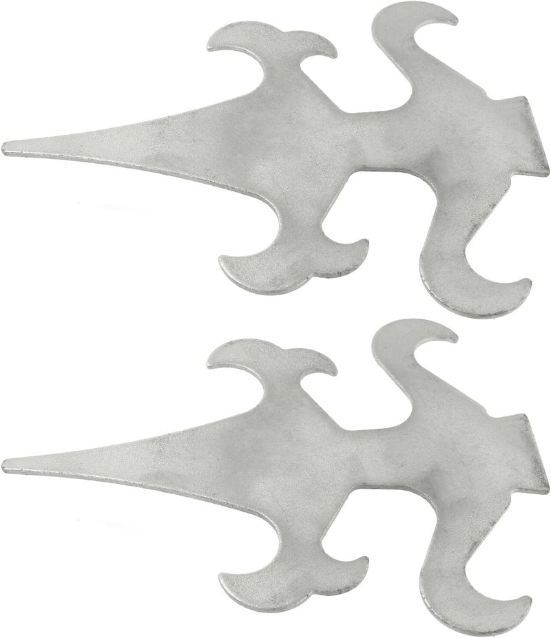 Levemolo 2pcs Metal Security Fence Topper Decorative Iron Finials for Fence Posts Accessories Suitable for Outdoor Gate and Railings - Image 1