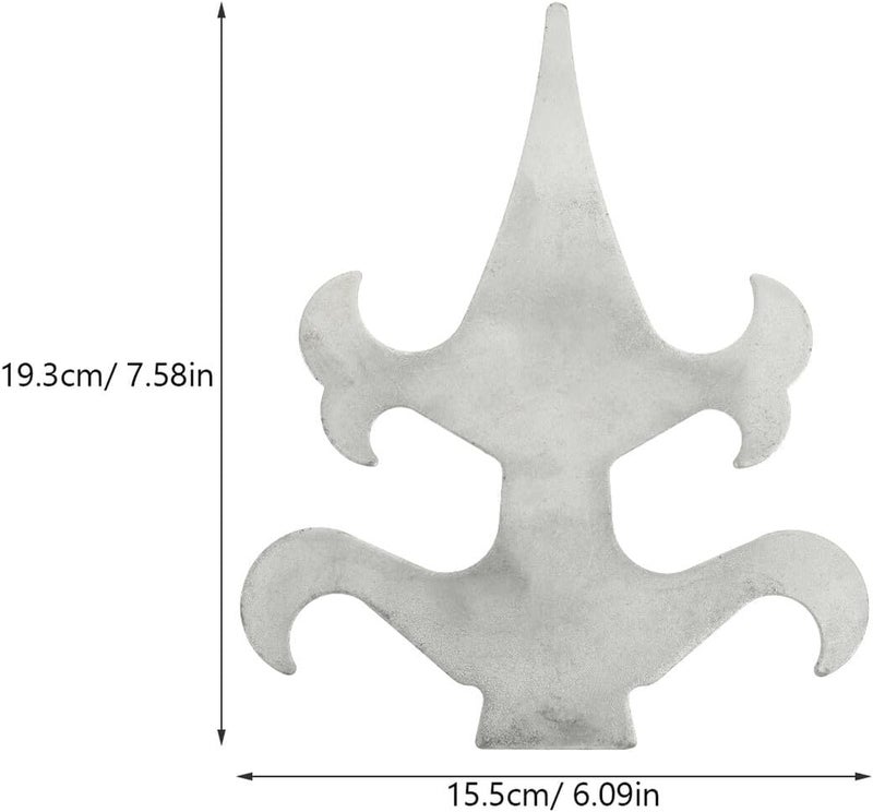 Levemolo 2pcs Metal Security Fence Topper Decorative Iron Finials for Fence Posts Accessories Suitable for Outdoor Gate and Railings - Image 2