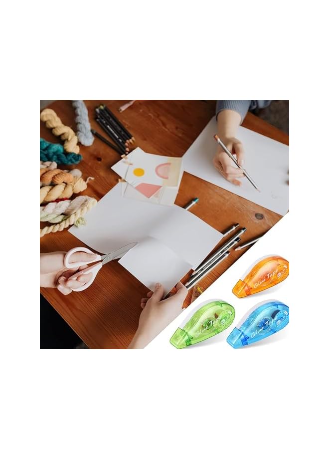 promass 6 Pack Double Sided Tape Roller, Scrapbook Supplies, Glue Tape Roller For Crafts, Double-Sided Adhesive Tape Runner For Scrapbooking, Home School Office Supplies (0.31 inch X 26.25 feet) - Image 5