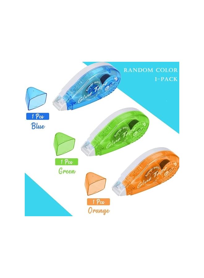 promass 6 Pack Double Sided Tape Roller, Scrapbook Supplies, Glue Tape Roller For Crafts, Double-Sided Adhesive Tape Runner For Scrapbooking, Home School Office Supplies (0.31 inch X 26.25 feet) - Image 4