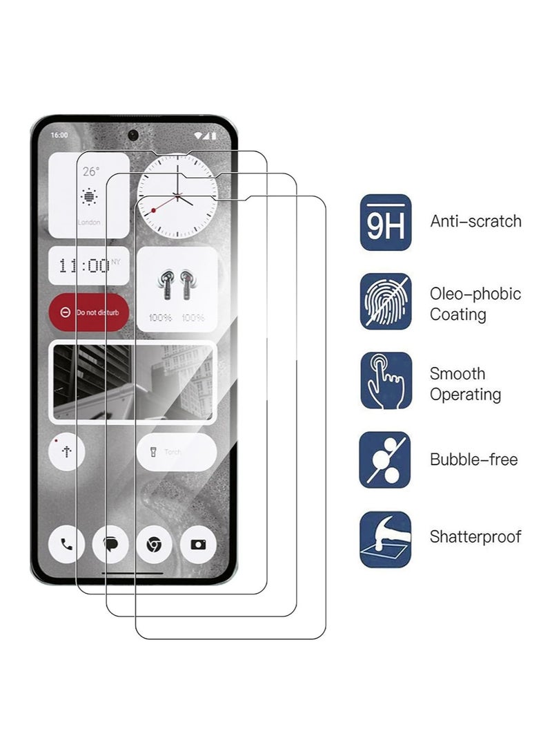 ELTRAZONE Case for Nothing Phone (2), Crystal Ultra Slim Fit TPU Anti-Scratch Clear Bumper Cover Lightweight Shock-Absorbing Corners Transparent Phone Case with 3 Tempered Glass Screen Protector - Image 5
