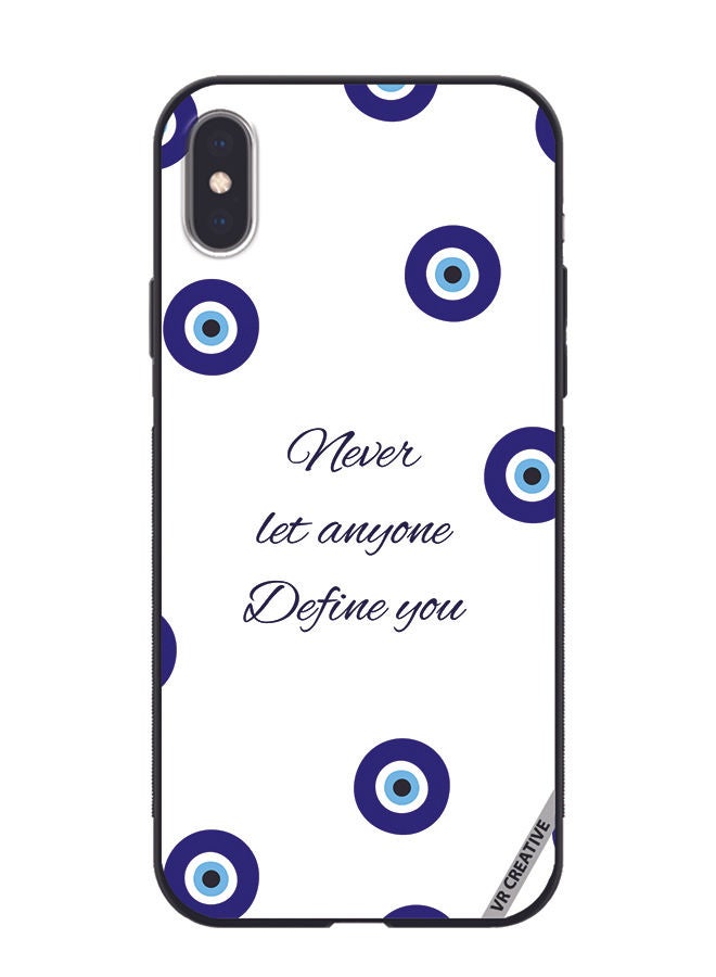 VR CREATIVE Protective Case Cover For Apple iPhone XS Max Never Let Anyone Define You Design Multicolour - Image 1