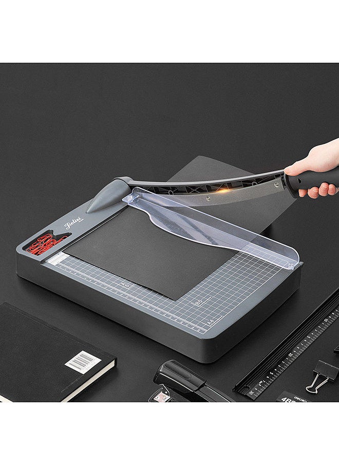 JIELISI Mini Paper Trimmer Guillotine Cutter A4 Cut Length Desktop Paper Cutting Machine with Security Cutter Head for Craft Paper Photos Cards Scrapbooking Office Home Supplies  - Image 4