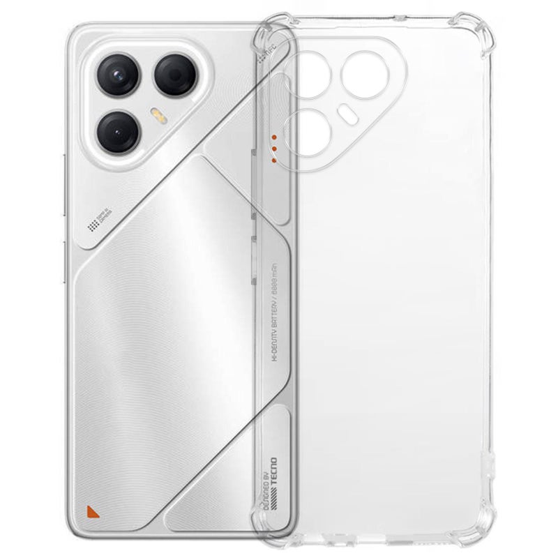 erorex For Tecno Pova 7 Pro 5G 1.5Mm Four-Corner Airbags Shockproof Transparency Tpu Phone Case - Image 1