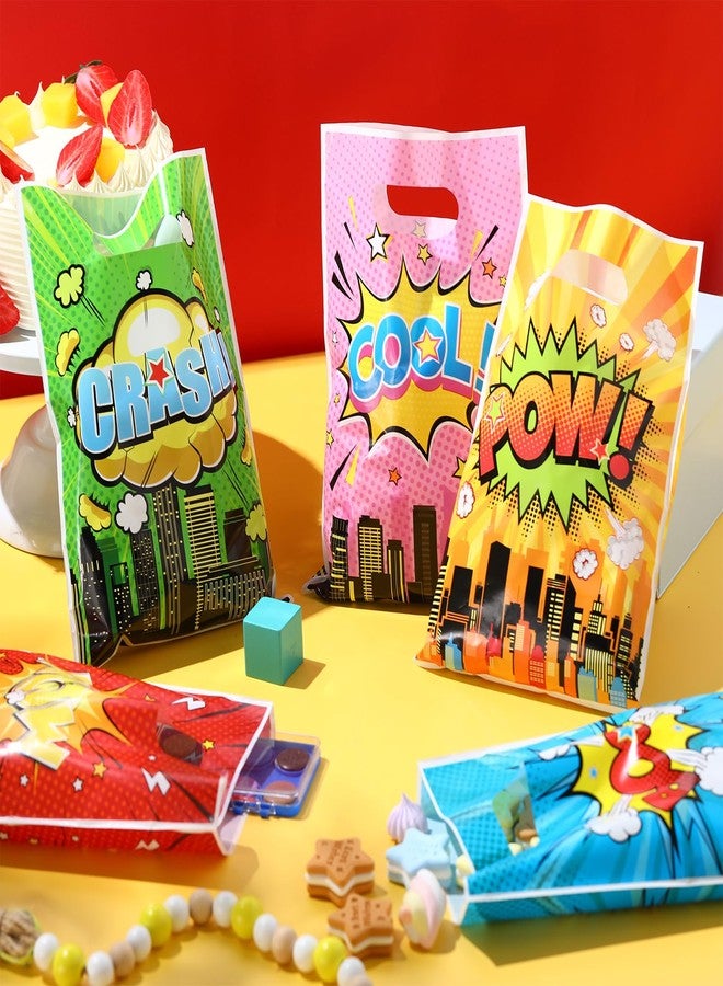 Blosssound 120 Pcs Hero Party Gift Bags Hero Birthday Favor Bags Hero Themed Candy Bags Comic Hero Party Goodie Bags for Boys Girls Boom Hero Theme Birthday Baby Shower Party Supplies Decorations - Image 4