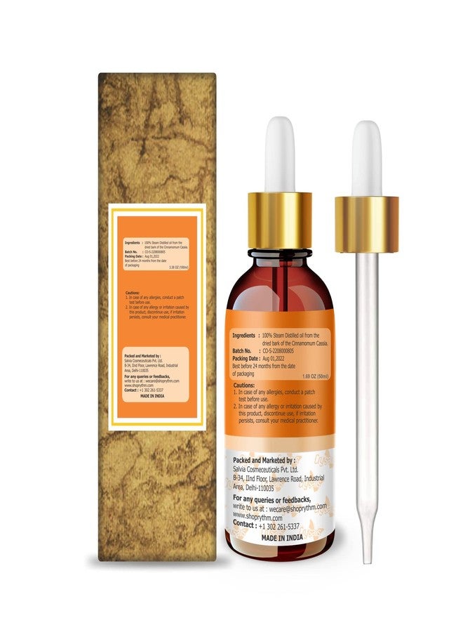 Crysalis Cassia (Cassia) Oil|100% Pure & Natural Undiluted Essential Oil Organic Standard For Skin & Haircare|Therapeutic Grade Oil, Healthy Skin & Hair-50ML With Dropper - Image 2