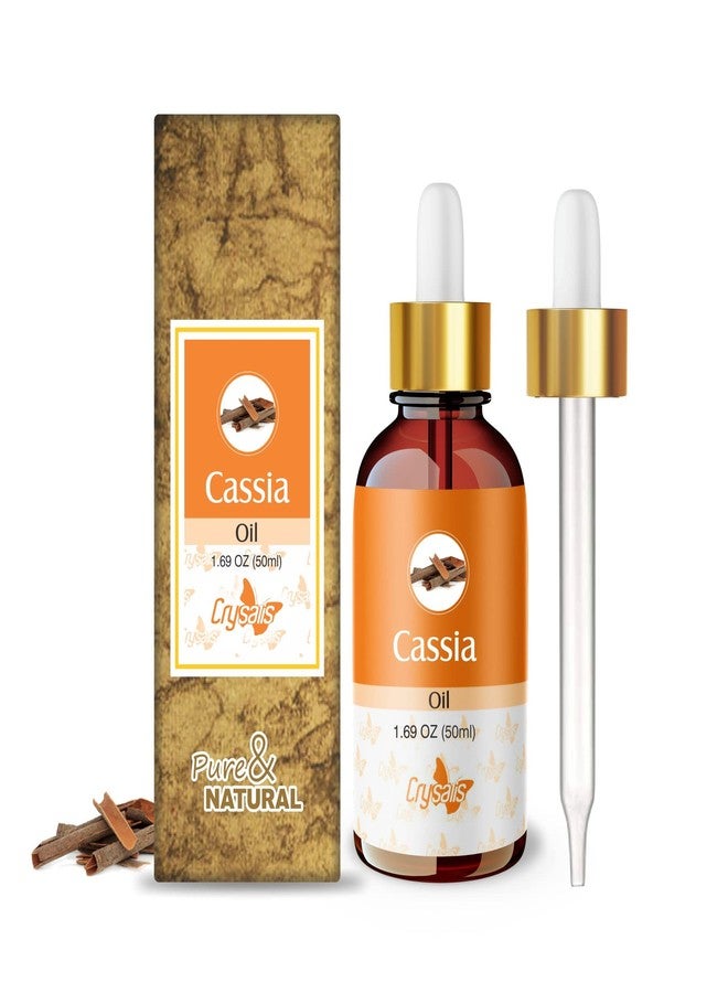 Crysalis Cassia (Cassia) Oil|100% Pure & Natural Undiluted Essential Oil Organic Standard For Skin & Haircare|Therapeutic Grade Oil, Healthy Skin & Hair-50ML With Dropper - Image 1