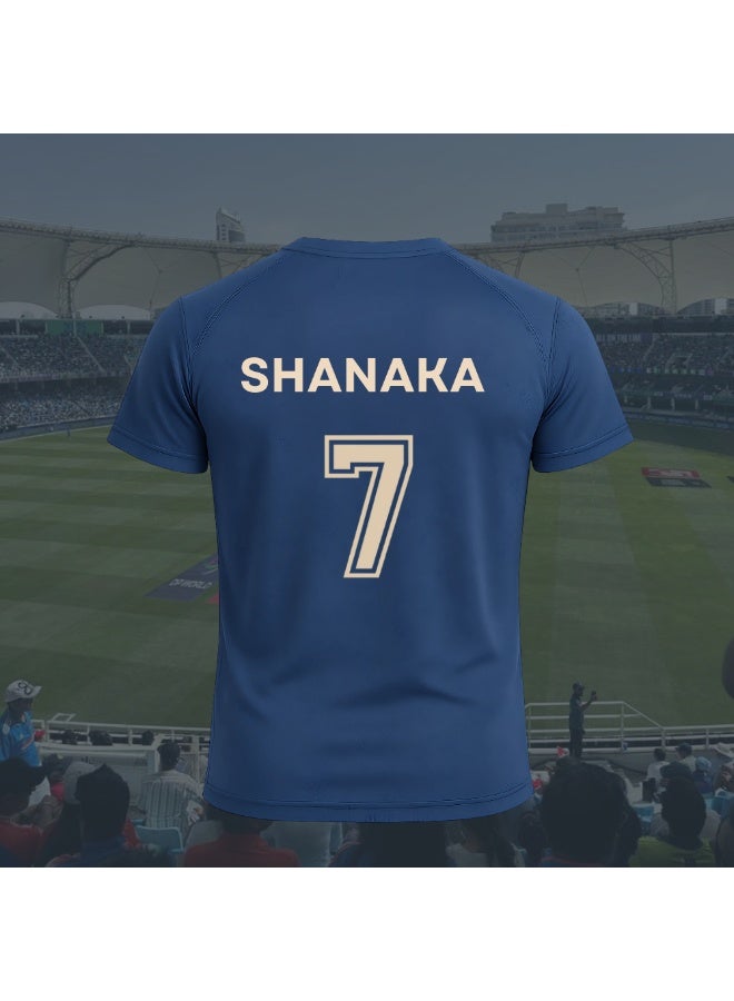 تيشيرت رجالي بطباعة اسم لاعب كريكيت سريلانكي | نصف كم، رقبة دائرية | جيرسي رياضي، تدريبي، وملابس كاجوال | تيشيرت خفيف الوزن - Image 2