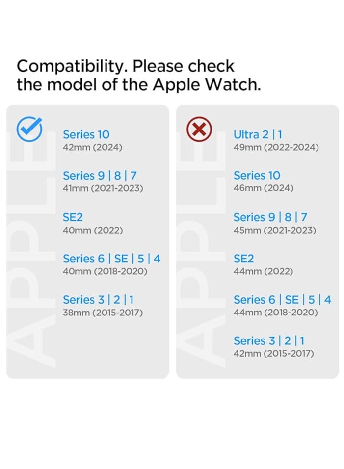 Spigen Spigen Lite Fit Band designed for Apple Watch Band Series 10 (42mm), Series 9/8/7 (41mm), Series SE2/SE/6/5/4 (40mm) and Series 3/2/1 (38mm) Nylon Solo Loop strap  - Image 2