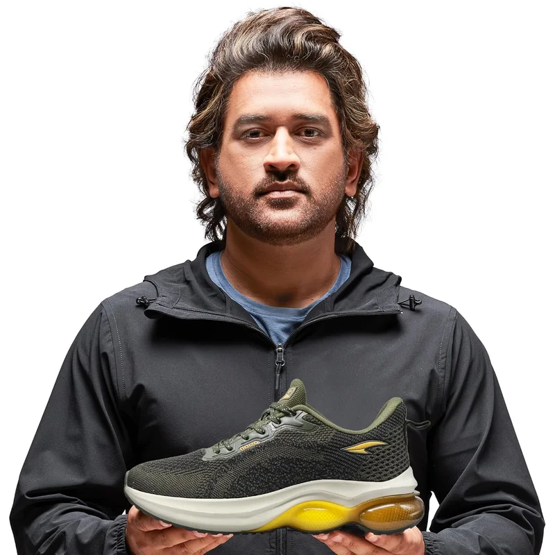 Asian Lightweight Olive Running Shoes for Men and Boys