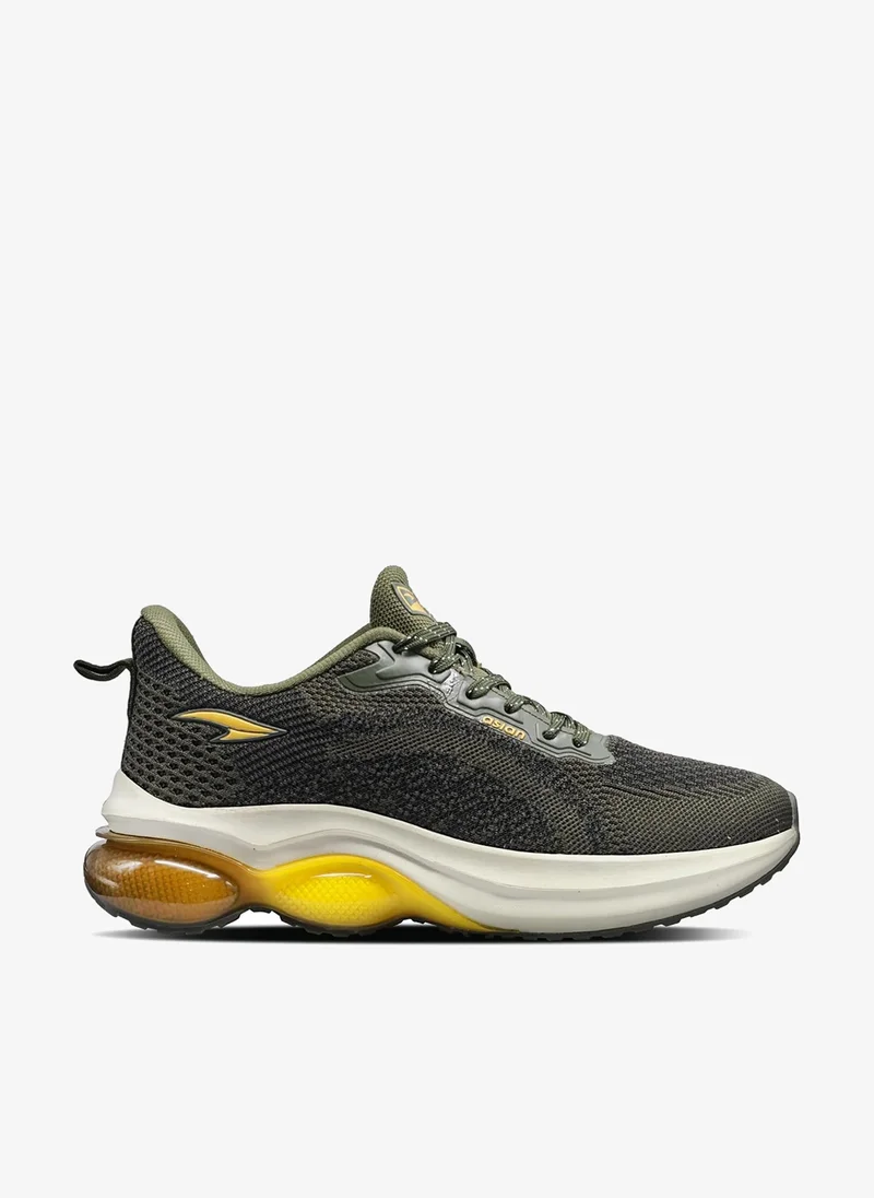 Asian Lightweight Olive Running Shoes for Men and Boys