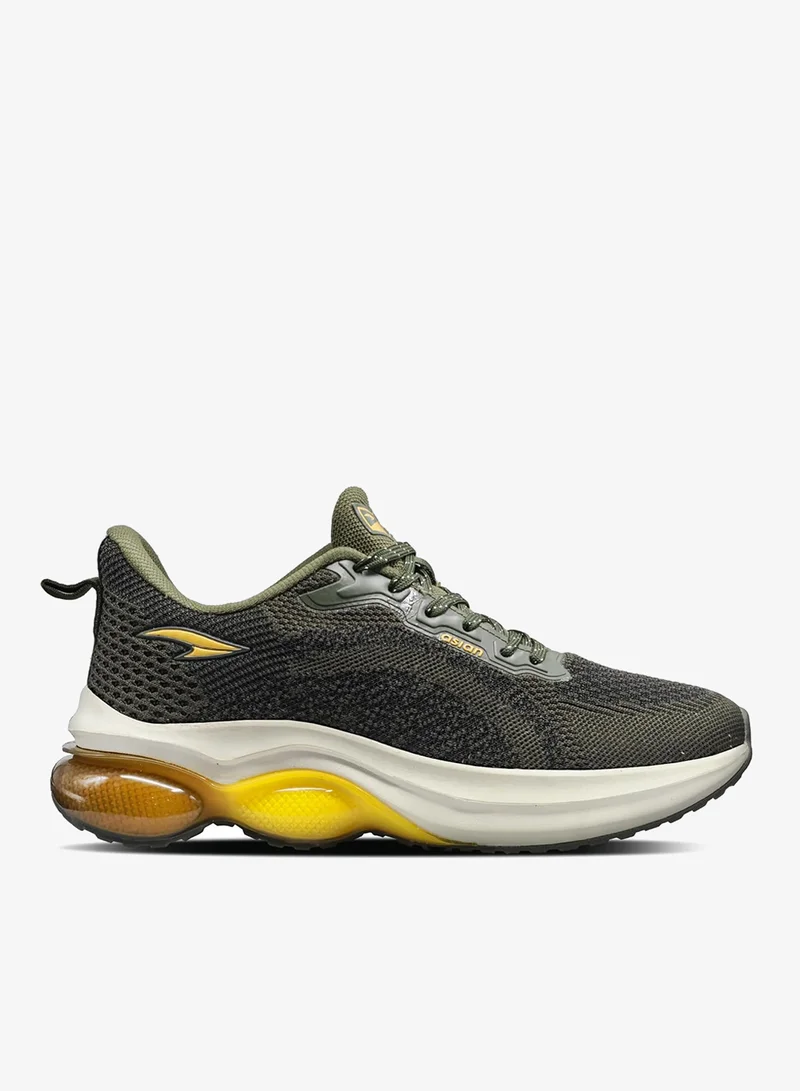 Asian Lightweight Olive Running Shoes for Men and Boys