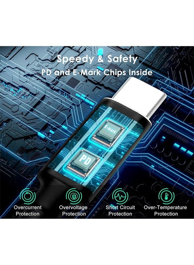 اتش واي محولات USB C إلى DC، مجموعة مقابس طاقة 10 قطع، كابل طاقة PD بقوة 100 واط وطول 1.8 متر وموصل برميل دائري 5.5x2.1 ملم لشحن اللابتوب، متوافق مع سوني، توشيبا، سامسونج، إيسر، آسوس، لينوفو، ديل، إتش بي - Image 4